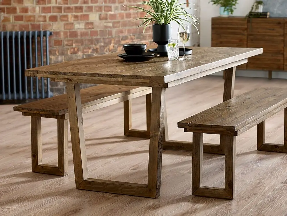 Julian Bowen Julian Bowen Woburn 180cm Reclaimed Pine Dining Table