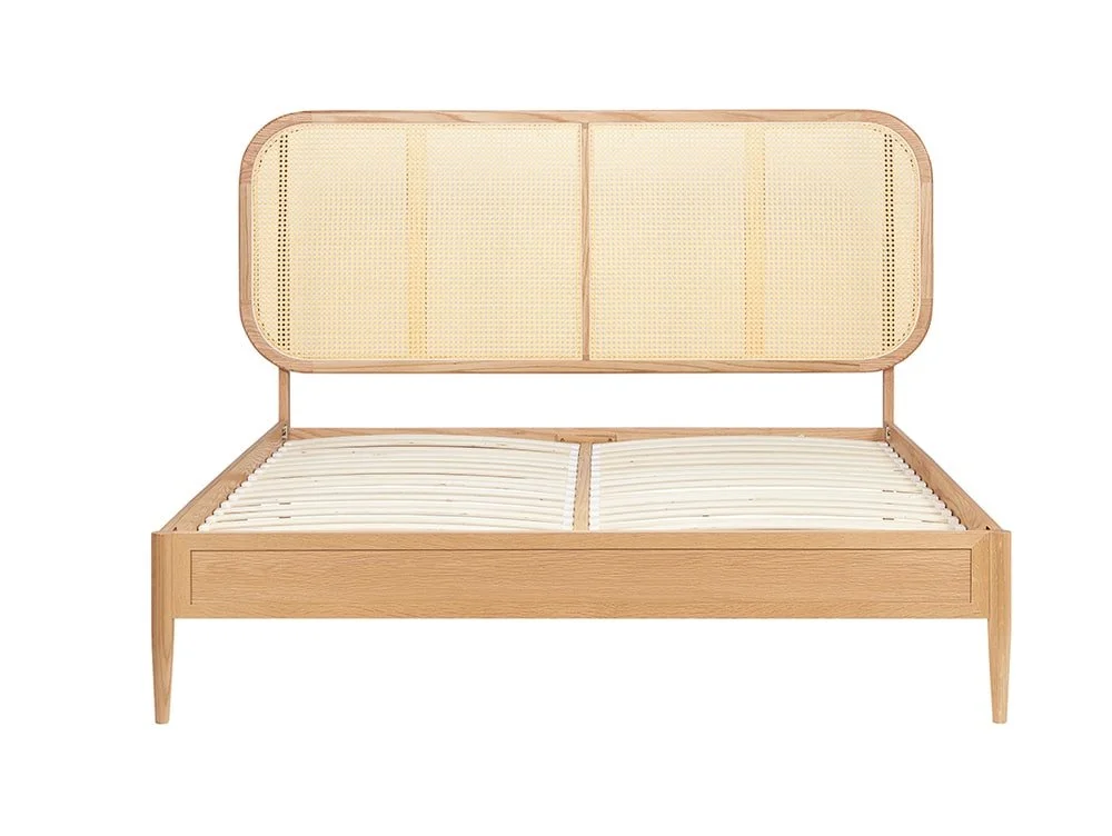 Birlea Furniture & Beds Birlea Elina 5ft King Size Rattan and Oak Wooden Bed Frame