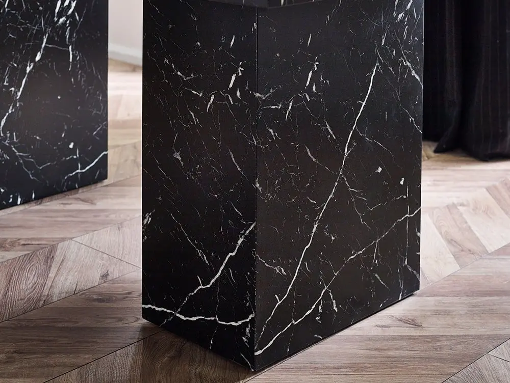 Julian Bowen Julian Bowen Rome 180cm Black Marble Effect Dining Table