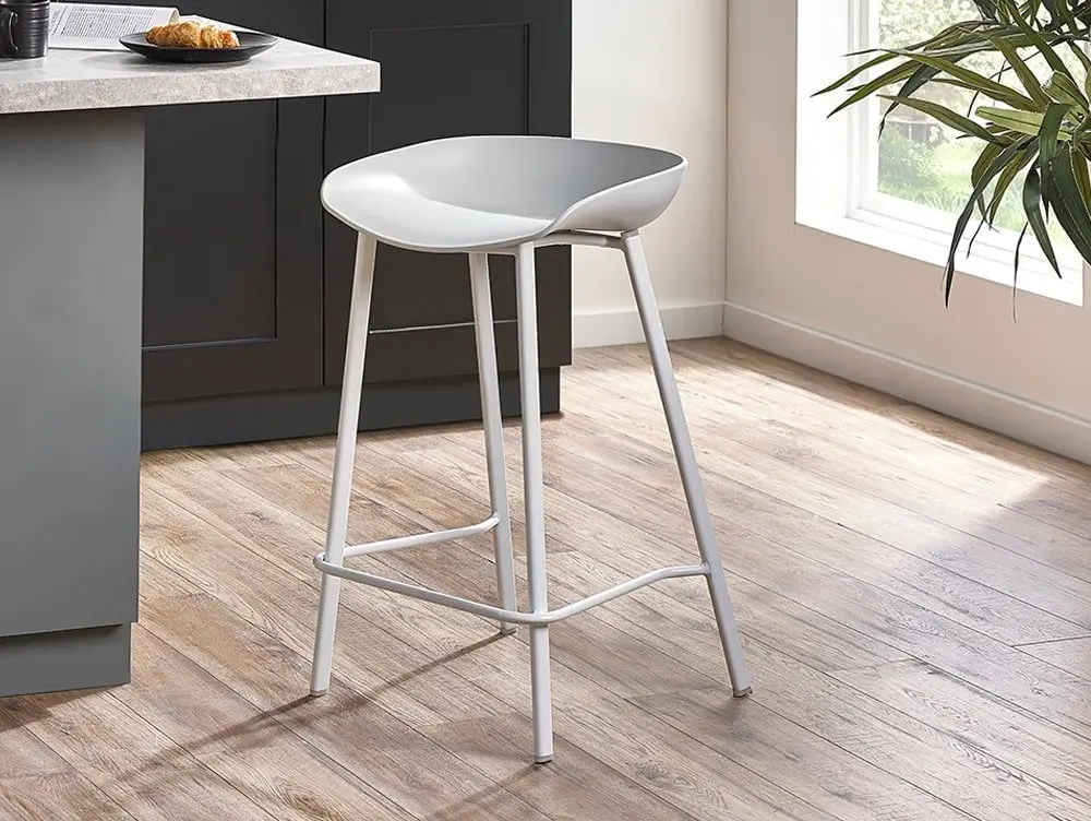 Julian Bowen Julian Bowen Renzo Grey Bar Stool