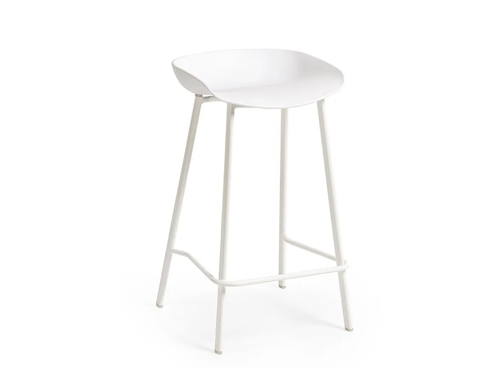 Julian Bowen Julian Bowen Renzo White Bar Stool