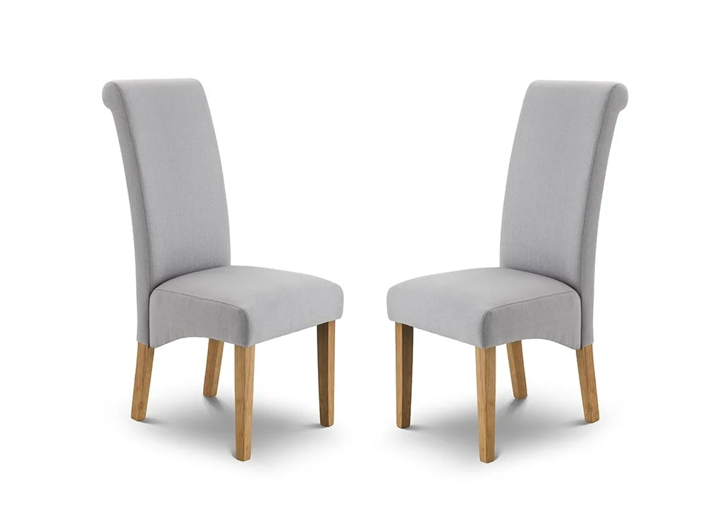 Julian Bowen Julian Bowen Rio Grey Fabric Dining Chair