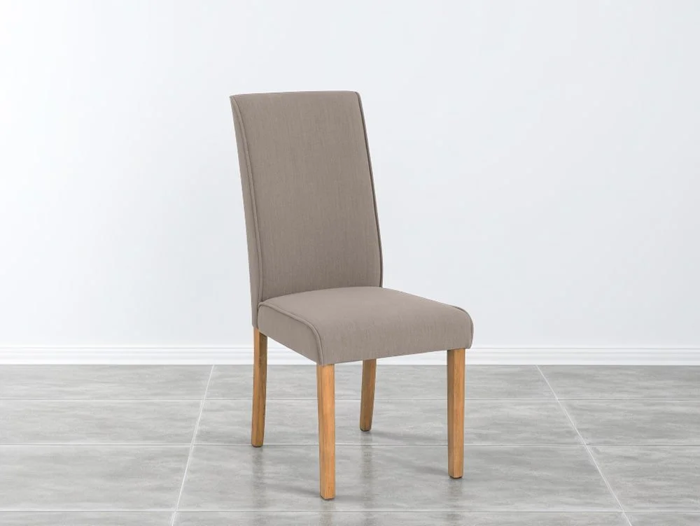 Julian Bowen Julian Bowen Seville Taupe Fabric Dining Chair