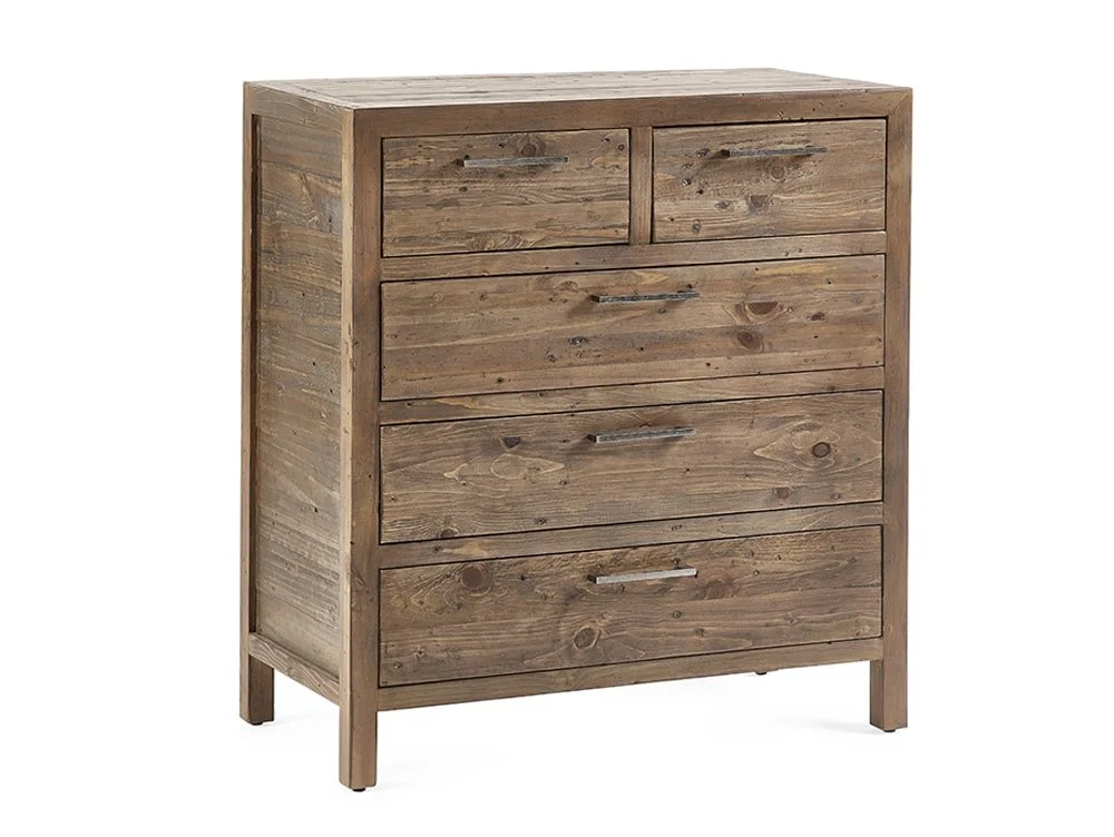 ASC ASC Hatton Reclaimed Pine 3+2 Drawer Chest of Drawers (Assembled)