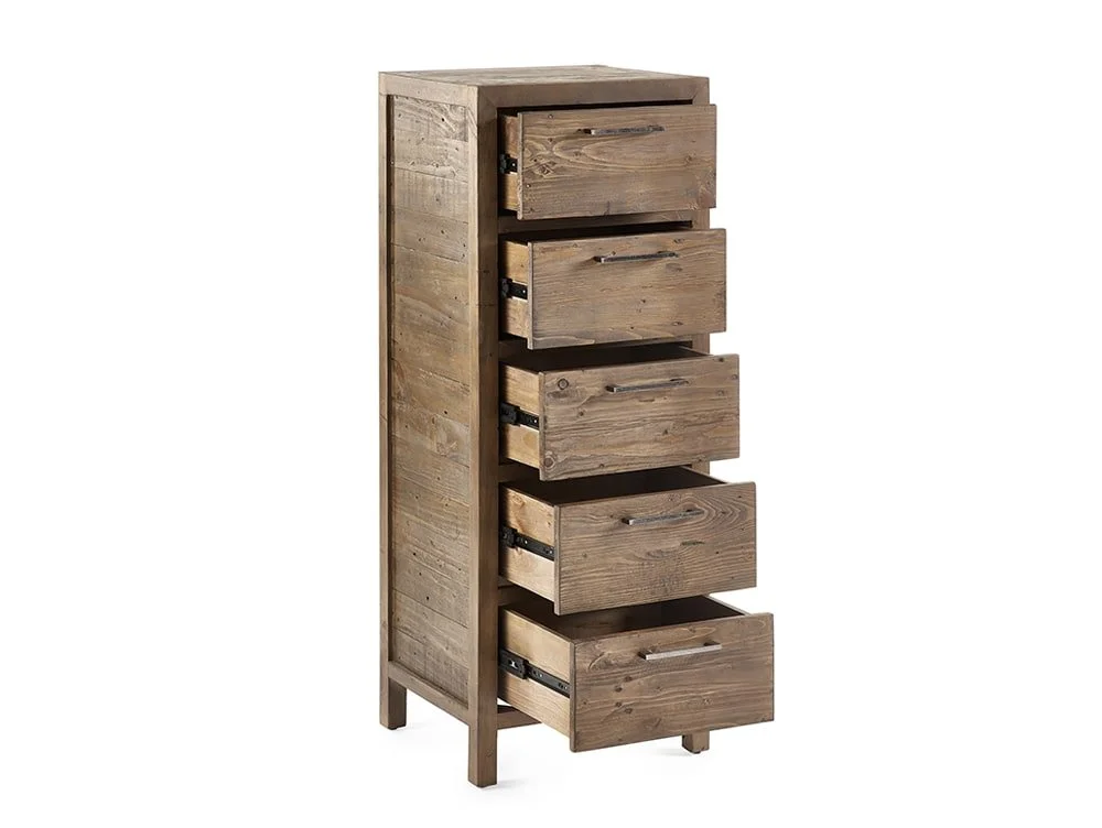 ASC ASC Hatton Reclaimed Pine 5 Drawer Tall Chest of Drawers (Assembled)