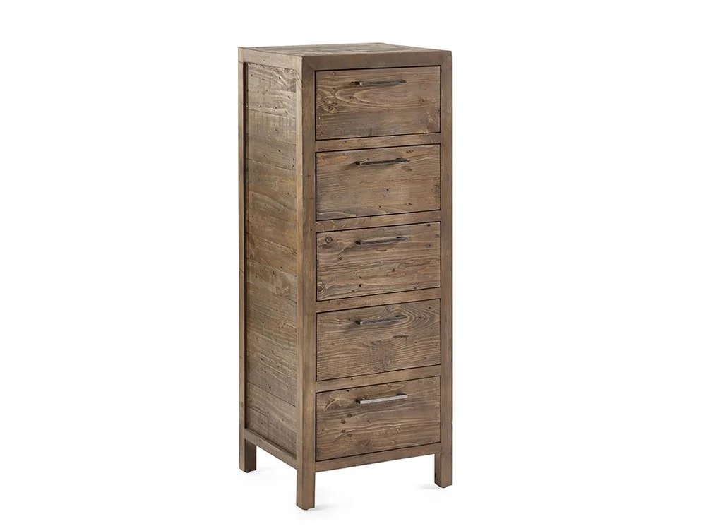 ASC ASC Hatton Reclaimed Pine 5 Drawer Tall Chest of Drawers (Assembled)