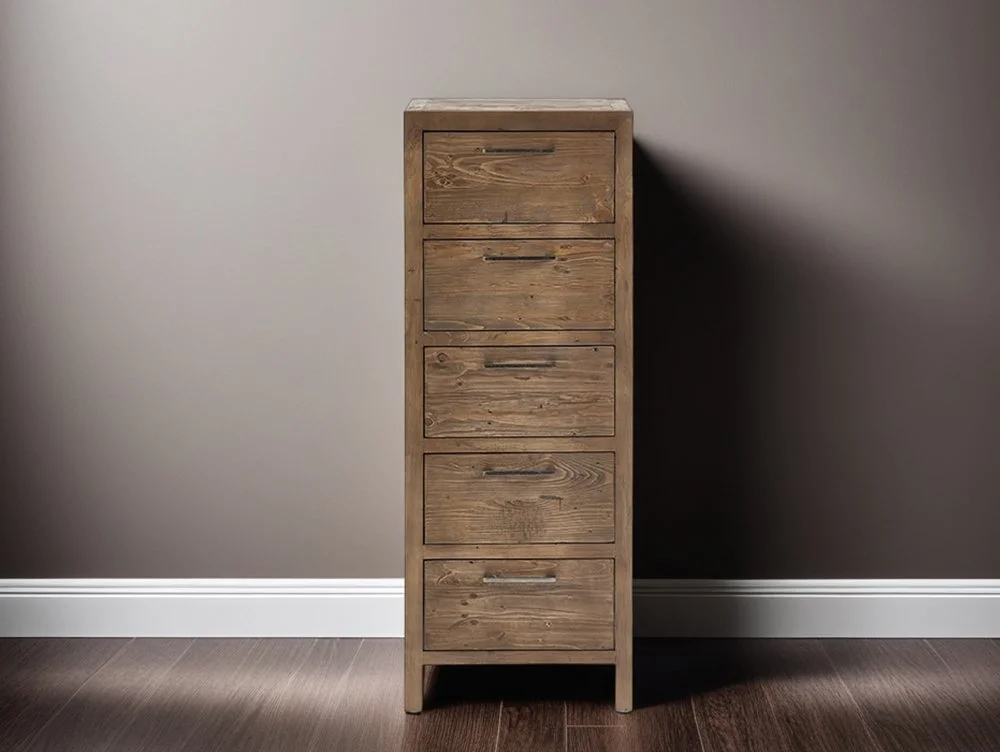 ASC ASC Hatton Reclaimed Pine 5 Drawer Tall Chest of Drawers (Assembled)