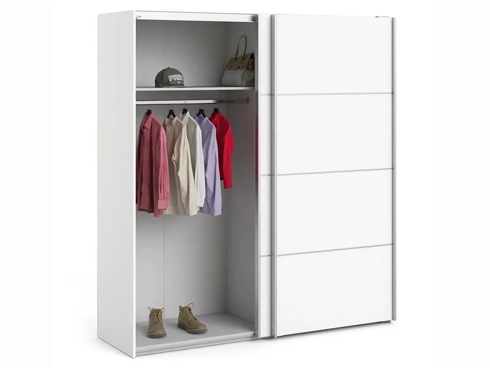 Furniture To Go Clearance - Furniture To Go Verona White Sliding Door Large Double Wardrobe