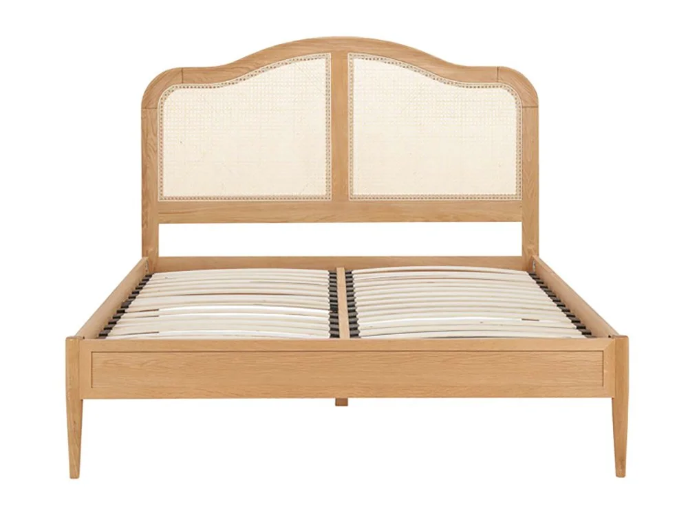 Birlea Furniture & Beds Birlea Leonie 6ft Super King Size Rattan Oak Wooden Bed Frame