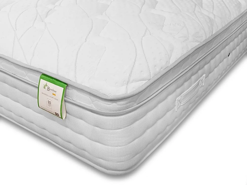 ASC ASC Bamboo Luxury Pocket 3000 Pillowtop 2ft6 Small Single Mattress