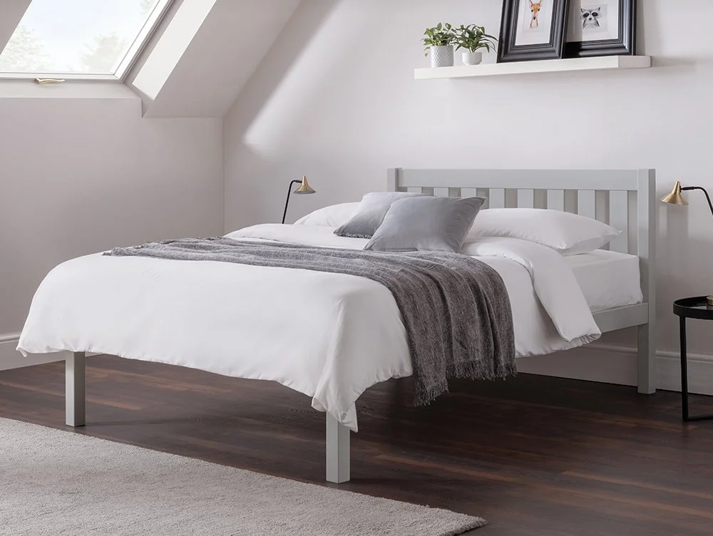 Julian Bowen Julian Bowen Luna 4ft6 Double Dove Grey Wooden Bed Frame