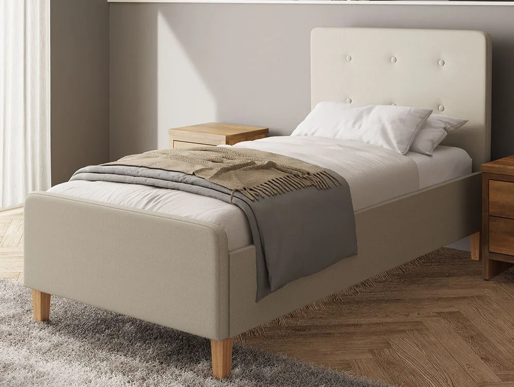 GFW GFW Ashbourne 3ft Single Natural Fabric Ottoman Bed Frame