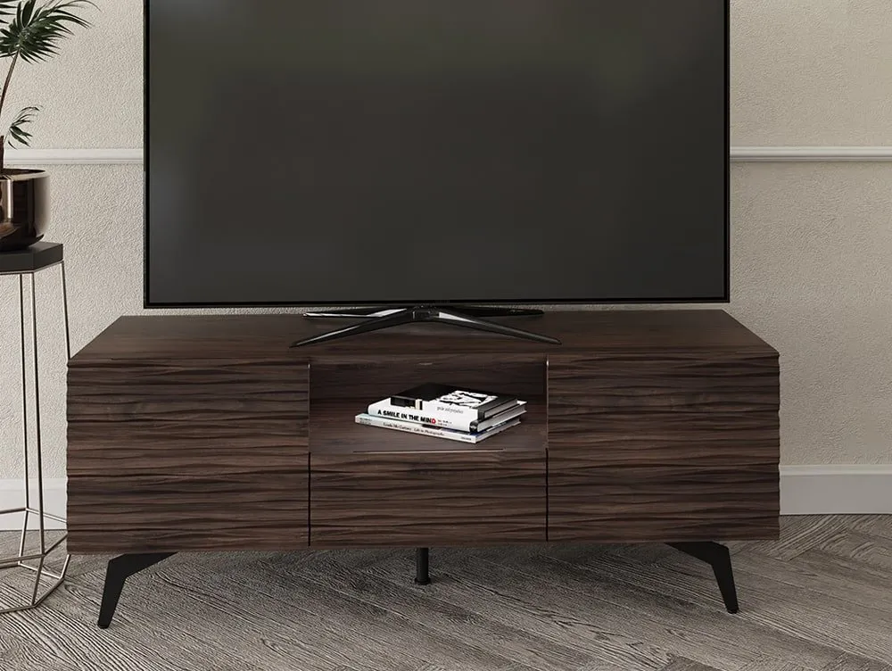 GFW GFW Bantham Walnut 2 Door 1 Drawer TV Cabinet