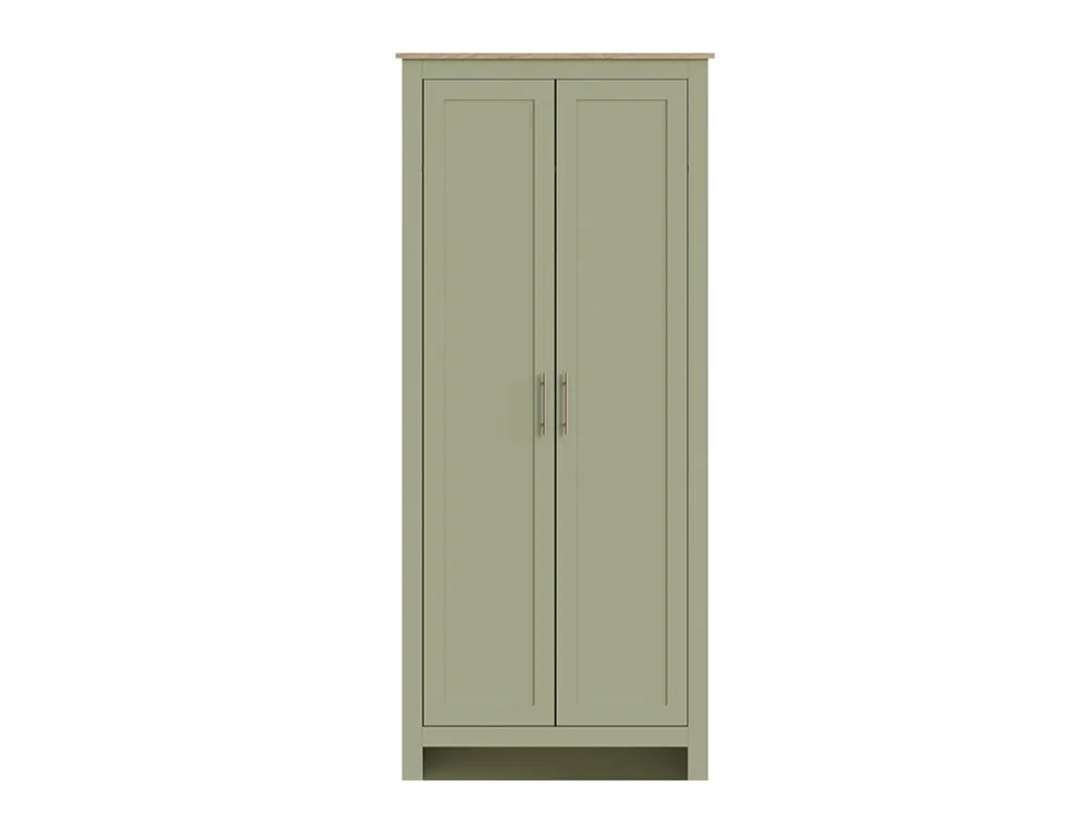 GFW GFW Lancaster Green and Oak 3 Piece Bedroom Furniture Package