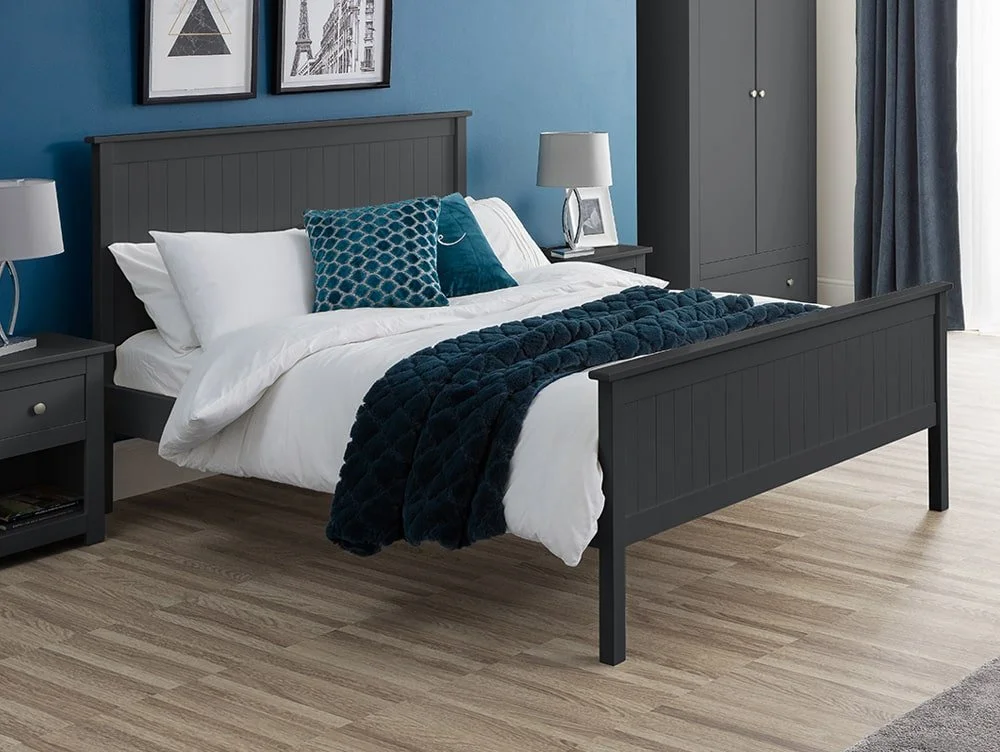 Julian Bowen Julian Bowen Maine 5ft King Size Anthracite Wooden Bed Frame