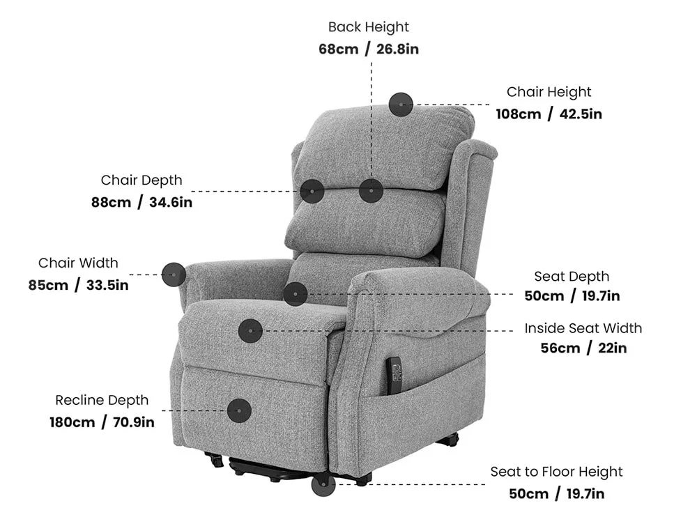 ASC ASC Arden Dual Motor Riser Recliner Chair