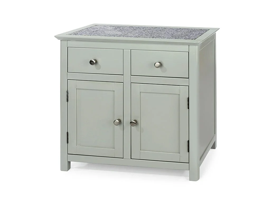 Core Products Core Perth Grey Painted with Grey Stone Inset 2 Door 2 Drawer Sideboard