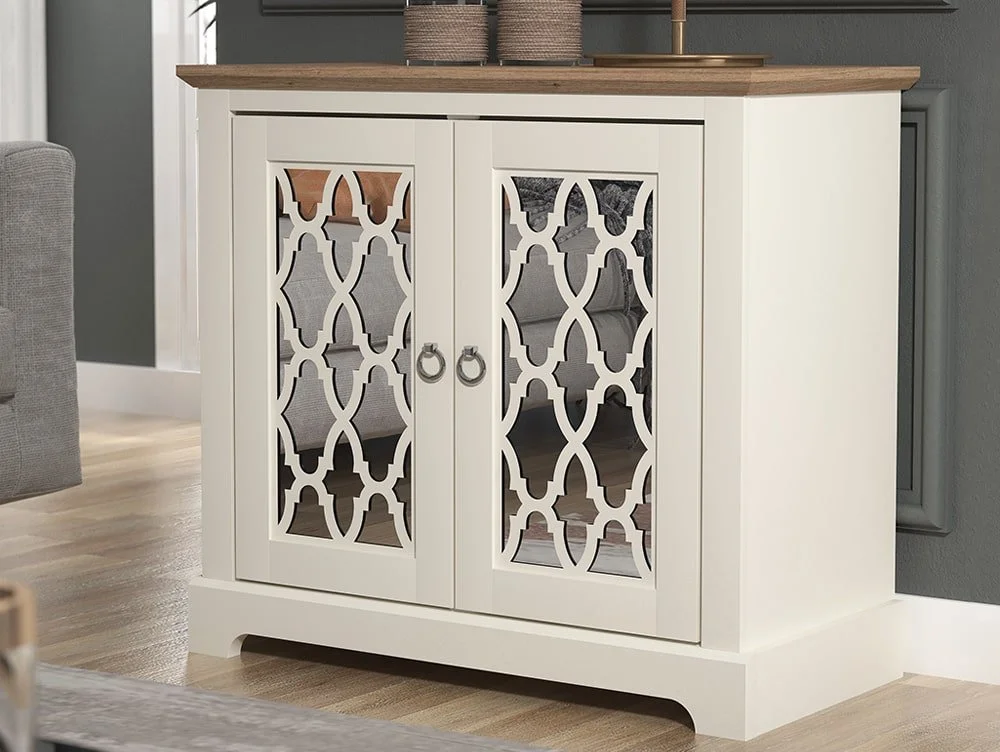 GFW GFW Honiton Ivory Mirrored 2 Door Sideboard