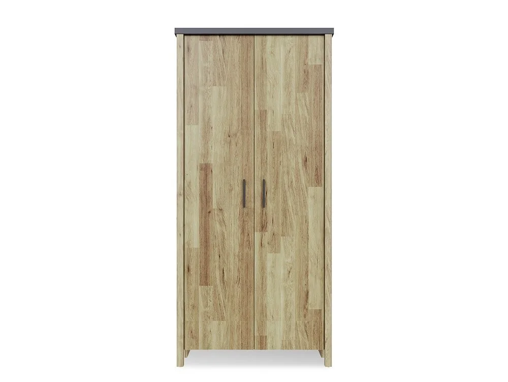 GFW GFW Cascina Oak and Grey 2 Door Wardrobe