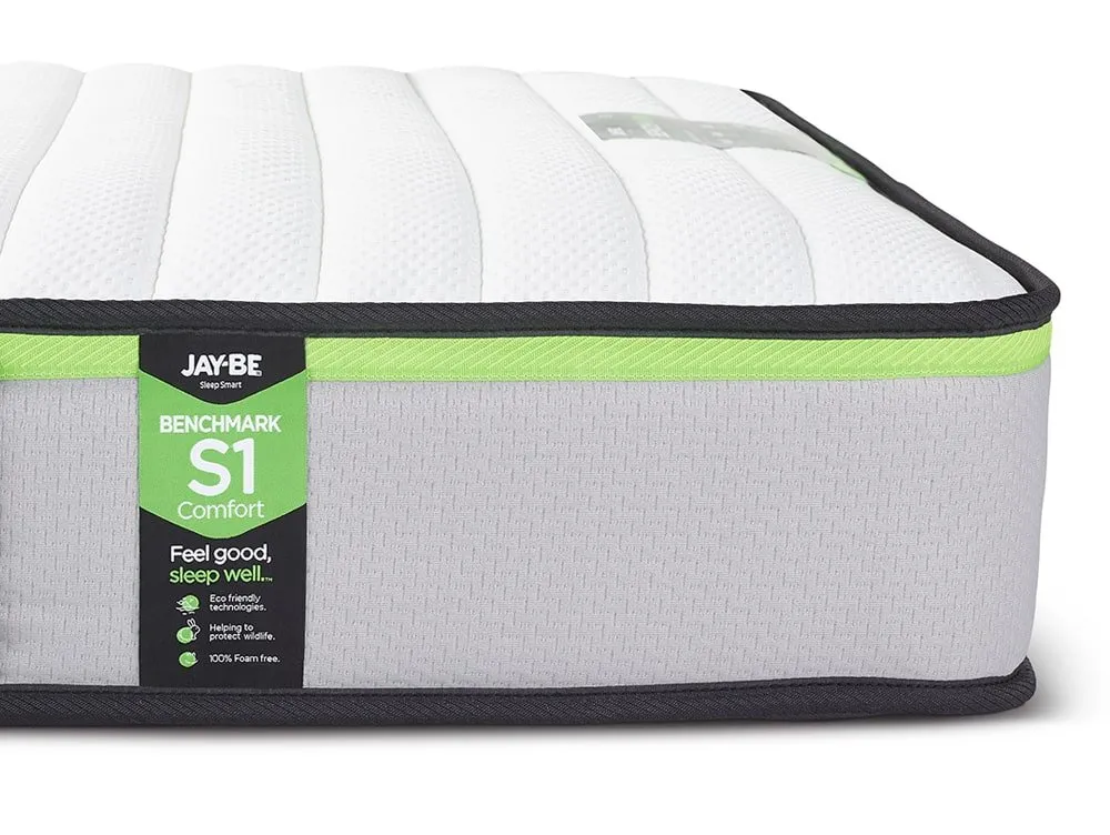 Jay-Be Jay-Be Benchmark S1 Comfort Eco-Friendly 4ft Small Double Mattress in a Box