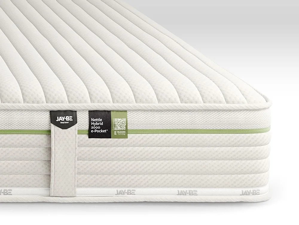 Jay-Be Jay-Be Natural All Seasons Nettle Hybrid 2000 e-Pocket 3ft Single Mattress in a Box