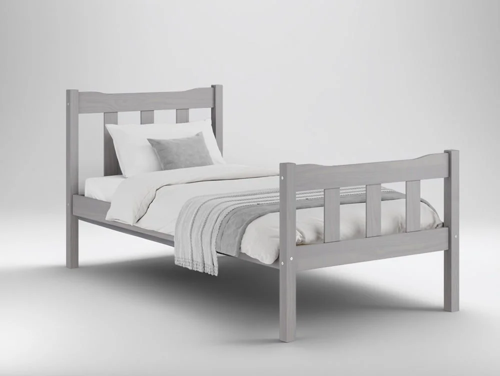 LPD LPD Havana 3ft Single Grey Wooden Bed Frame