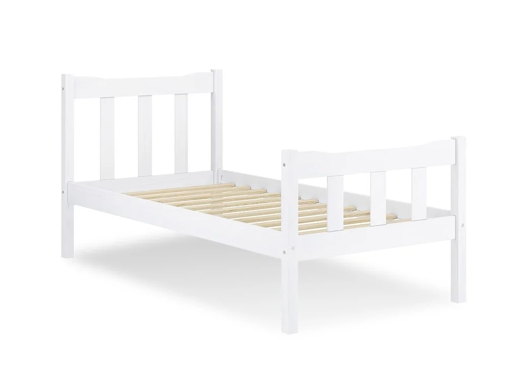 LPD LPD Havana 3ft Single White Wooden Bed Frame