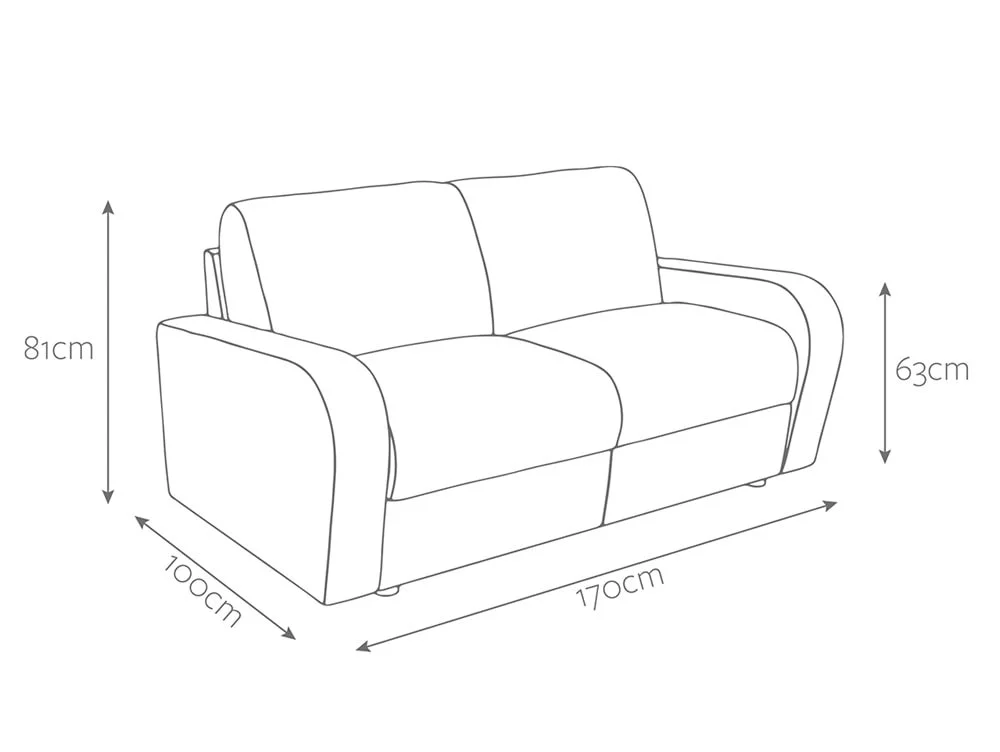 Jay-Be Jay-Be Deco 2 Seater Sofa Bed