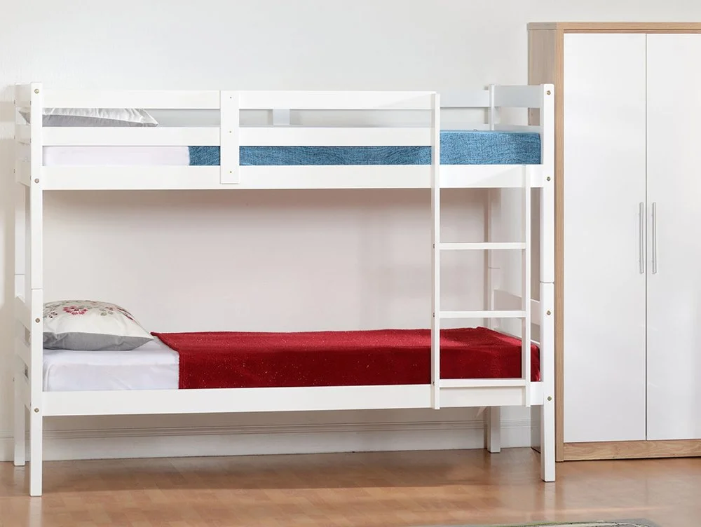 Seconique Seconique Panama 3ft White Wooden Bunk Bed Frame