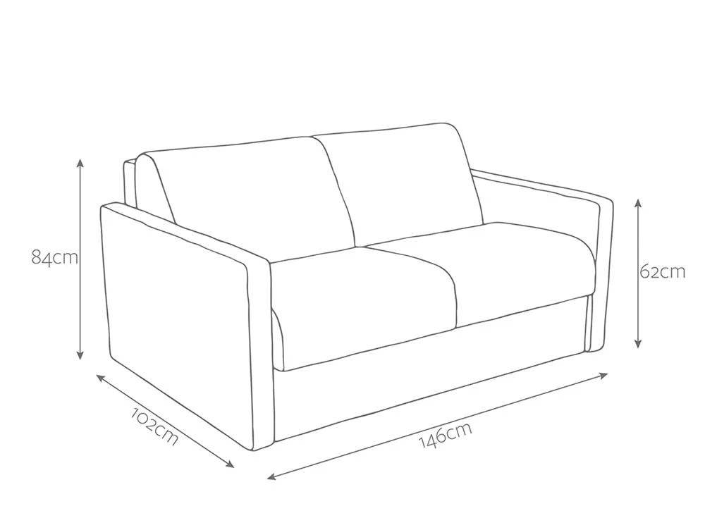 Jay-Be Jay-Be Slim 2 Seater Sofa Bed