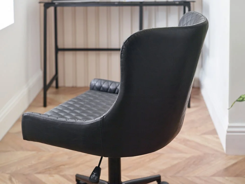 Julian Bowen Julian Bowen Luxe Black Faux Leather Office Chair