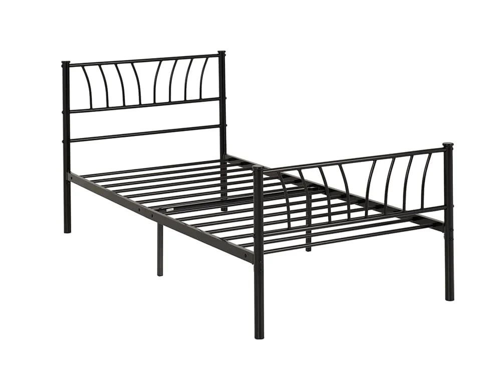 Seconique Seconique Harlow 3ft Single Black Metal Bed Frame