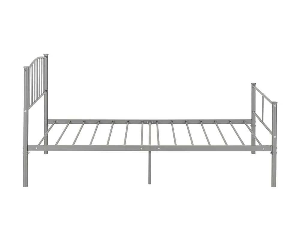 Seconique Seconique Newton 3ft Single Silver Metal Bed Frame