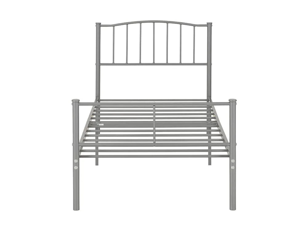 Seconique Seconique Newton 3ft Single Silver Metal Bed Frame