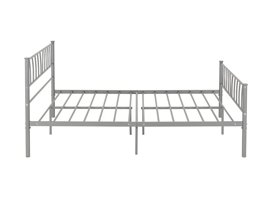 Seconique Seconique Harlow 4ft6 Double Silver Metal Bed Frame