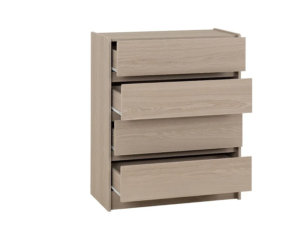 Seconique Seconique Paris Smoked Ash 4 Drawer Chest of Drawers