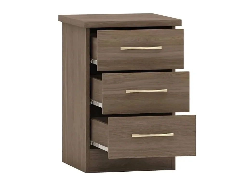 Seconique Seconique Nevada Rustic Oak 4 Piece Medium Bedroom Furniture Package