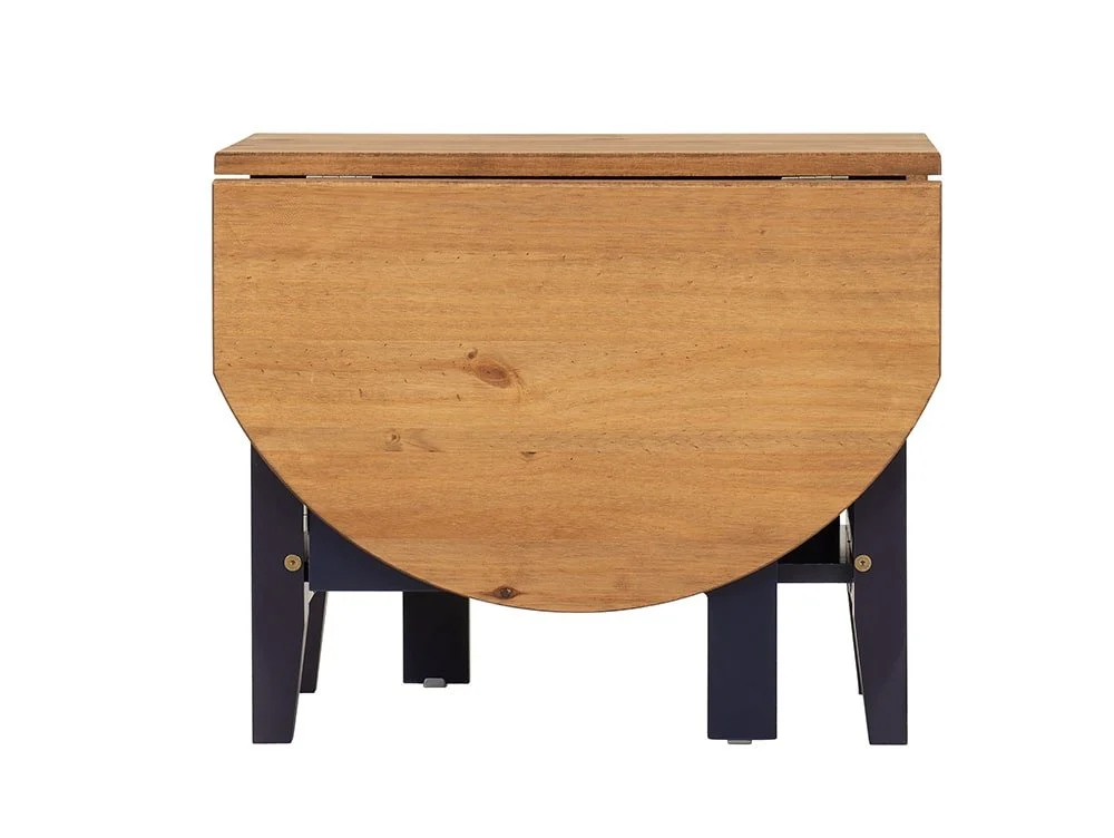 Seconique Seconique Santos Navy Blue and Pine Drop Leaf Coffee Table