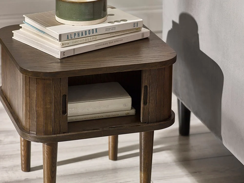 Julian Bowen Julian Bowen Arya Dark Oak Storage Lamp Table