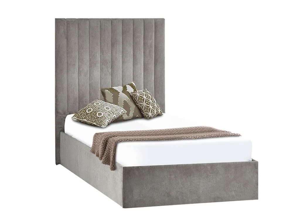 Julian Bowen Julian Bowen Eloise 3ft Single Grey Fabric Bed in a Box