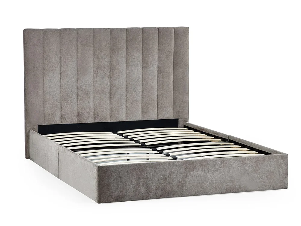 Julian Bowen Julian Bowen Eloise 4ft6 Double Grey Fabric Bed in a Box