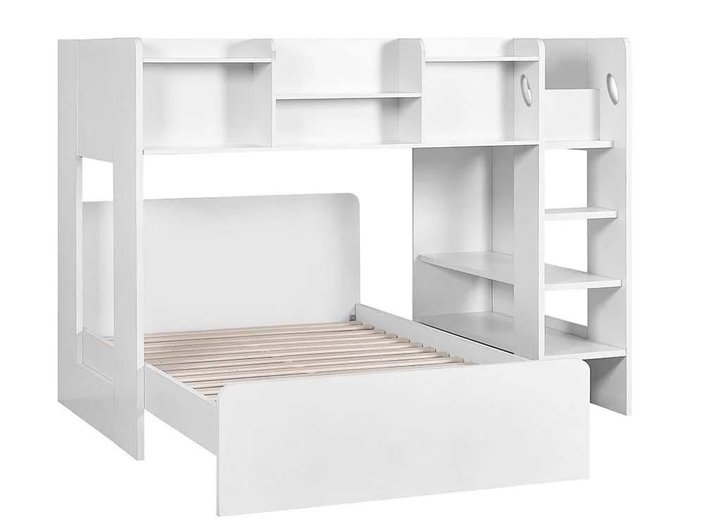 Julian Bowen Julian Bowen Owen 3ft plus 4ft White Wooden Bunk Bed Frame