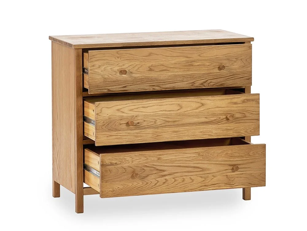 Julian Bowen Julian Bowen Coxmoor Oak 3 Drawer Chest of Drawers