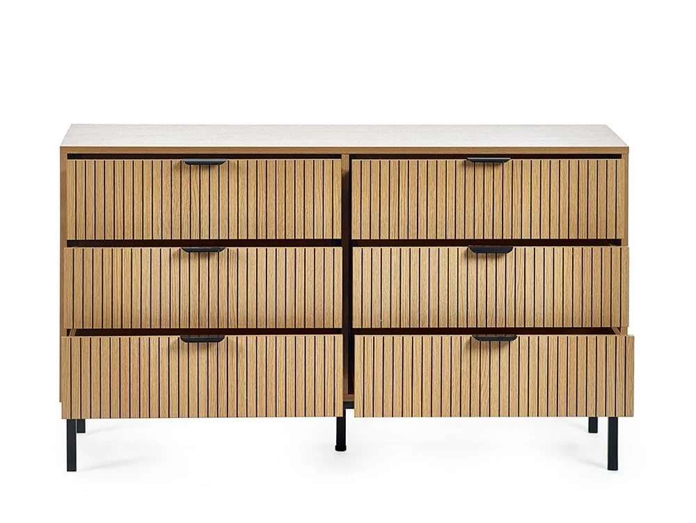 Julian Bowen Julian Bowen Sia Oak 6 Drawer Chest of Drawers