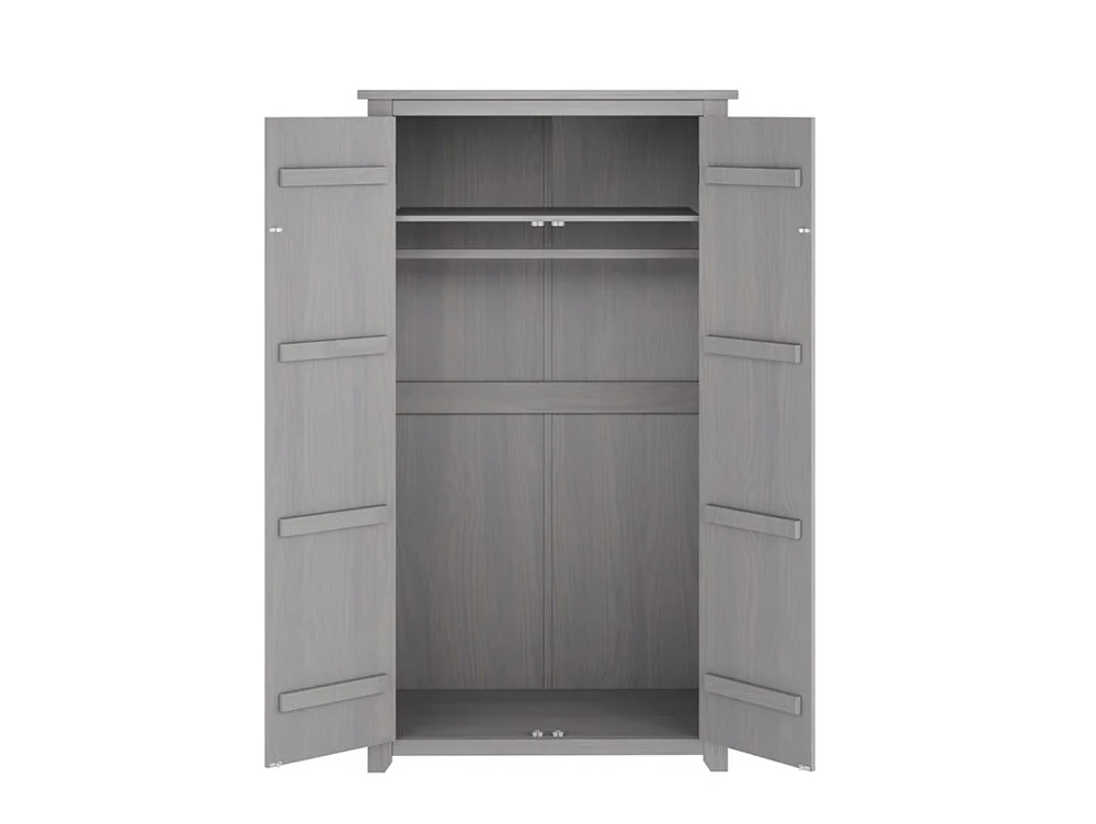 LPD LPD Havana Grey 2 Door Double Wardrobe