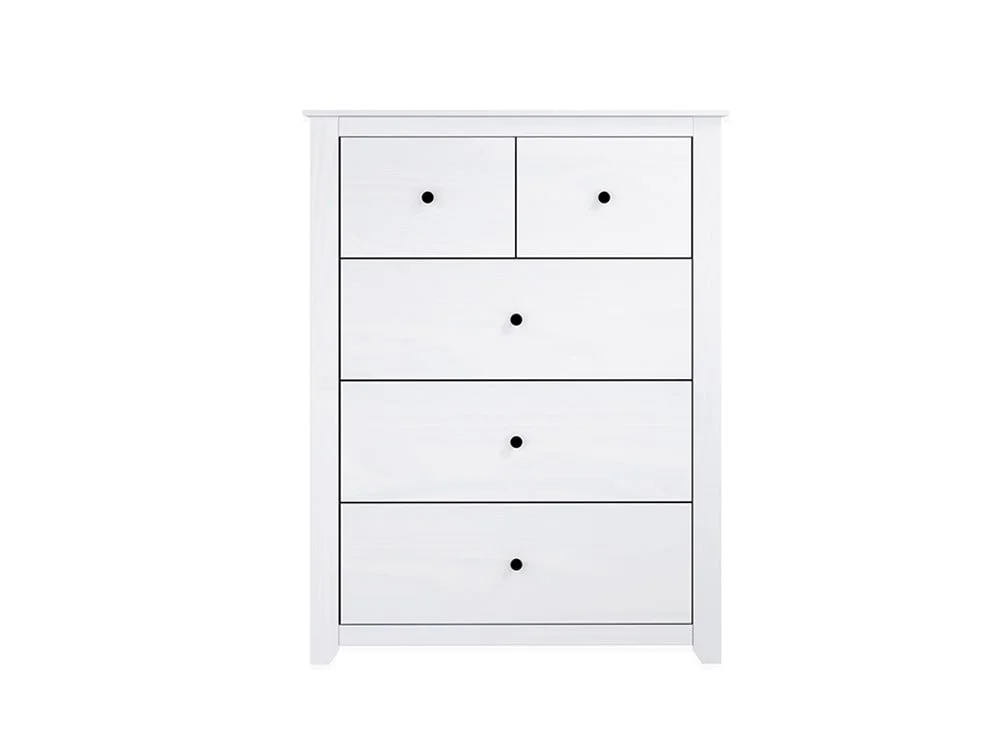 LPD LPD Havana White 3+2 Drawer Chest of Drawers