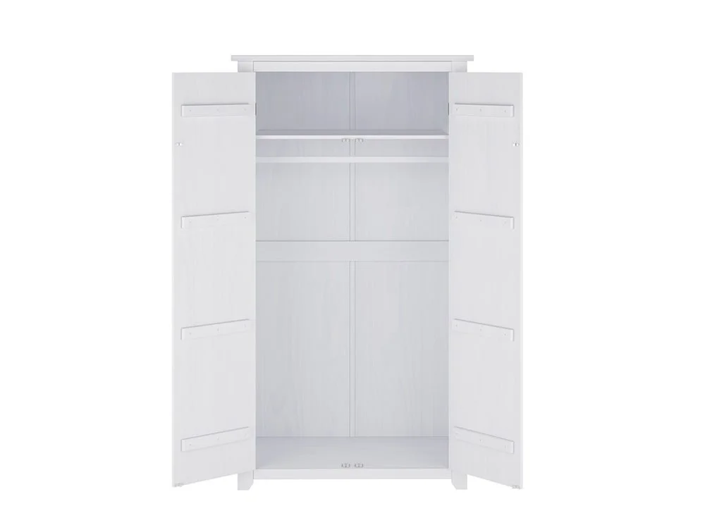 LPD LPD Havana White 2 Door Double Wardrobe