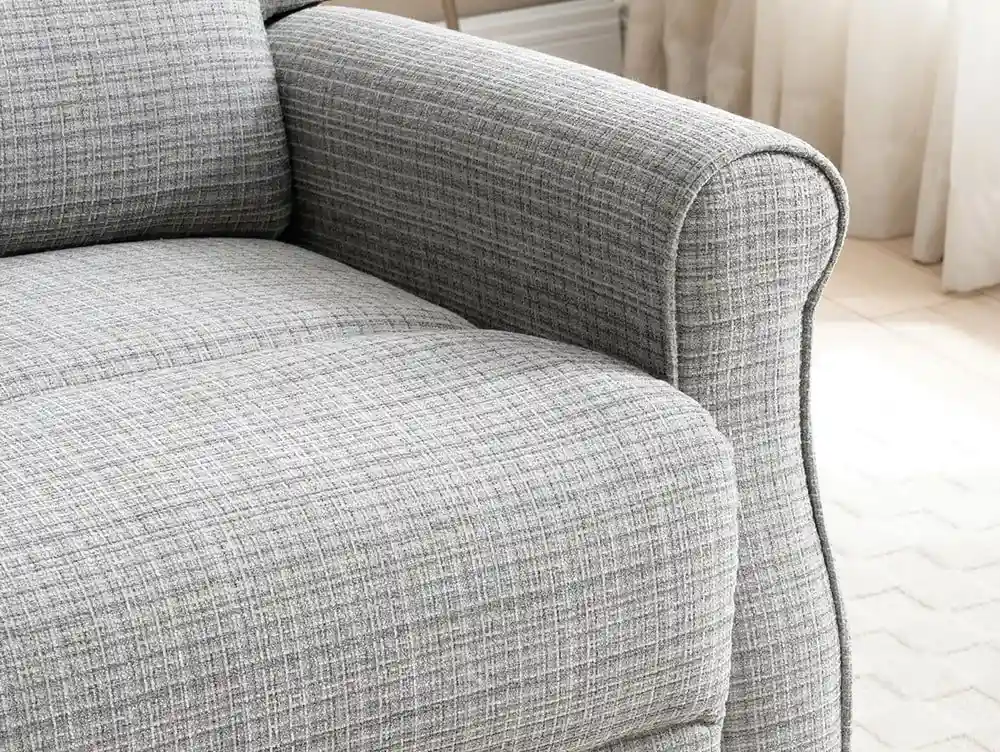 Kyoto Kyoto Baxter Grey Chenille 2 Seater Recliner Sofa