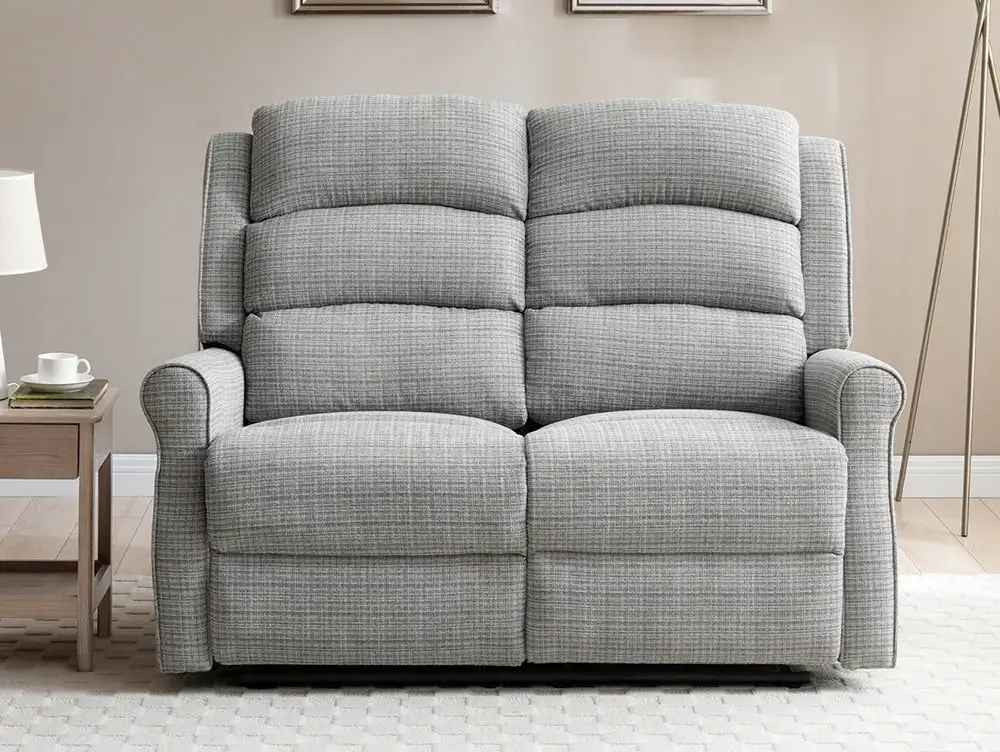 Kyoto Kyoto Baxter Grey Chenille 2 Seater Recliner Sofa