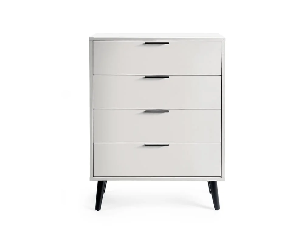 Julian Bowen Julian Bowen Alba Silk Grey 4 Drawer Chest of Drawers